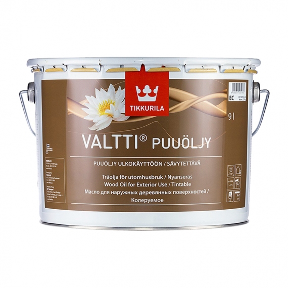 Масло для дерева TIKKURILA VALTTI PUUOLJY EC алкидное (9 л)