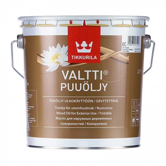 Масло для дерева TIKKURILA VALTTI PUUOLJY EC алкидное (2,7 л)