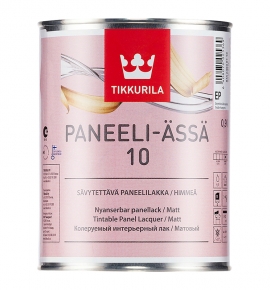 Лак для стен и потолков TIKKURILA PANEELI-ASSA 10 матовый (0,9 л)