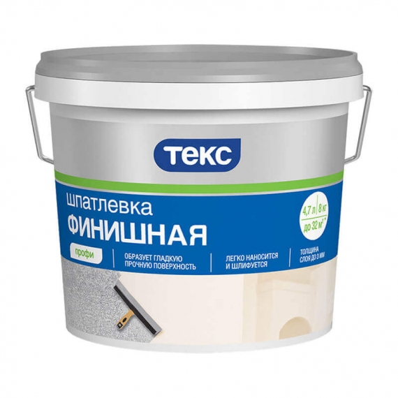 Шпаклёвка финишная ТЕКС Профи (8 кг)