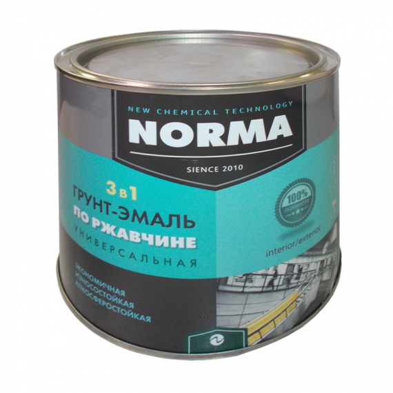 Грунт-эмаль 3 в 1 НОВОКОЛОР красная матовая (1,9кг)