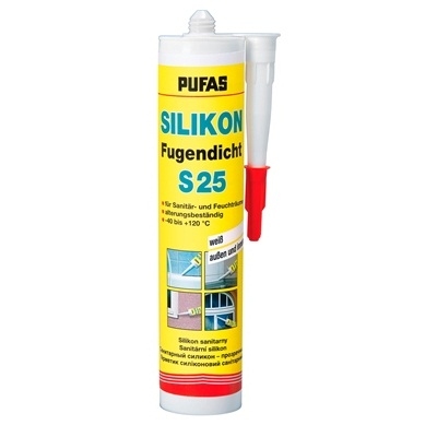 Силикон санитарный PUFAS Silikon Fugendicht S25 бесцветный (0,31 л)