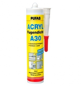 Герметик акриловый PUFAS Acryl Fugendicht A30 белый (0,31 л)