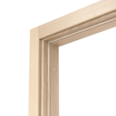 Коробка дверная ОЛОВИ Беленый Дуб экошпон М8 с упл. с фурн. 32x80 мм