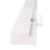 Стоевые однопольной дверной коробки ОЛОВИ 2 петли М21 Белая крашенная