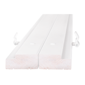 Стоевые двупольной дверной коробки ОЛОВИ 4 петли М21 Белая крашенная