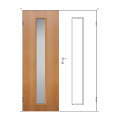 Полотно дверное о.ч. cтекло L2 ОЛОВИ Миланский орех 600x2000 мм с/ф