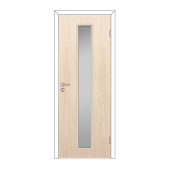 Полотно дверное cтекло L2 ОЛОВИ Беленый дуб 600x2000 мм с/ф