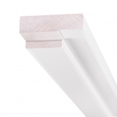 Перекладина коробки дверной ОЛОВИ Белая крашенная М12,4