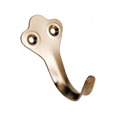 Крючок-вешалка, 65x35x1,5 мм, цинк (№2)