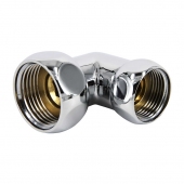 Соединение для полотенцесушителя угловое хром 1'x3/4' В/В