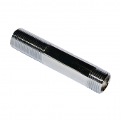 Ниппель (бочонок) удлинительный 1/2' НР x 50(80) мм, хром