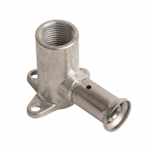 Угольник пресс с креплением (Водорозетка) 16х1/2 ВР для м/п