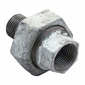 Сгон прямой (американка) В-Н 20 чугун.оцинк.