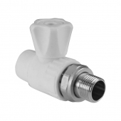 Кран полипропилен Valfex для радиаторов 25x3/4' НР прямой