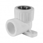 Угольник полипропилен с креплением Valfex 20x1/2' ВР