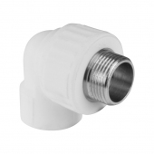 Угольник полипропилен Valfex латунная резьба 25x3/4' НР