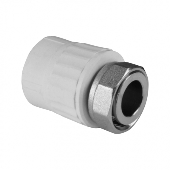 Муфта полипропилен с накидной гайкой Valfex 25x3/4' ВР