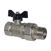 Кран шаровой полный проход со сгоном (американкой) В-Н 1/2'
