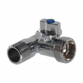 Кран шаровый 1/2'x3/4' Н/Н для сантех. приборов угловой хром