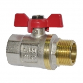 Кран шаровый PN40 3/4' В/Н бабочка