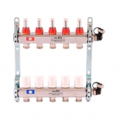 Группа коллекторная в сборе 1'x3/4' евроконус 5 вых. 8 бар нерж. сталь