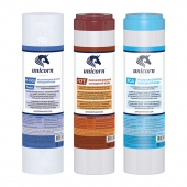 Комплект картриджей к магистральному фильтру 10 тип Slimline Обезжелезивание (уп.3шт)