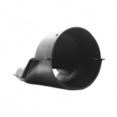 Переходник для дренажных гофрированных труб с плоской трубы 160х40мм на круглую трубу d=160мм