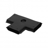 Тройник для плоских дренажных гофрированных труб 160х40мм 90 гр.