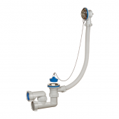 ОРИО Слив-перелив д/ванны с сифон. регул. 1 1/2х40мм с пробкой и цепоч. А-8008