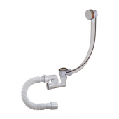 ОРИО Слив-перелив д/ванны с сифон. п/автомат регул. 1 1/2х40мм с г/трубой 40х40/50мм, хром А-28089