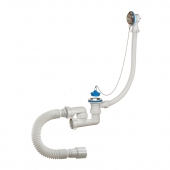 ОРИО Слив-перелив д/ванны с сифон. регул. 1 1/2х40 с г/трубой 40х40/50 с проб. и цепоч. А-80089