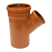 Тройник наружный d=160х110мм 45 гр.
