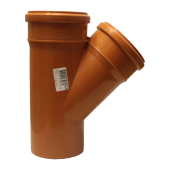 Тройник наружный d=110х110мм 45 гр.