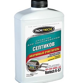 Средство ROETECH для очистки септиков (аварийный очиститель)(946 мл)